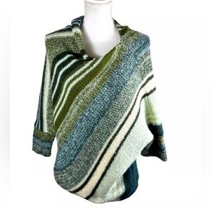 Wooden Ships Paola Buendia Mohair Wool Sweater Asymmetrical Shawl